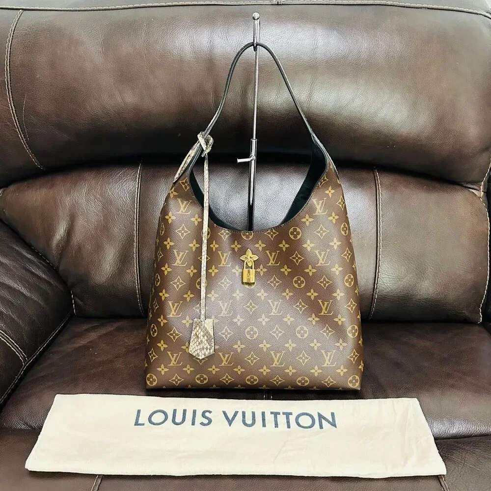 Louis Vuitton Flower Hobo Python strap - Picture 1 of 16